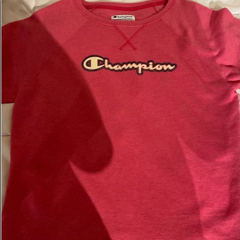 pink champion crew neck